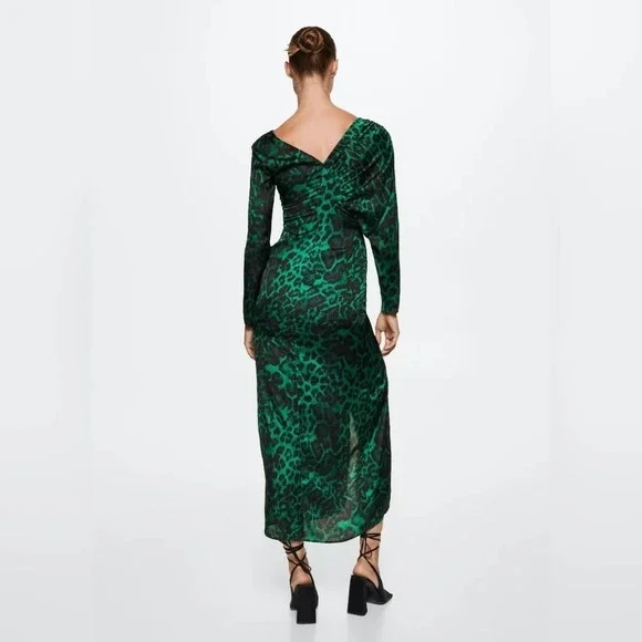 Mango Animal-print  fluid dress - Picture 3 of 7